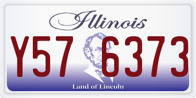 IL license plate Y576373