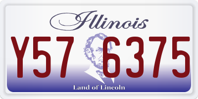 IL license plate Y576375