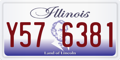 IL license plate Y576381