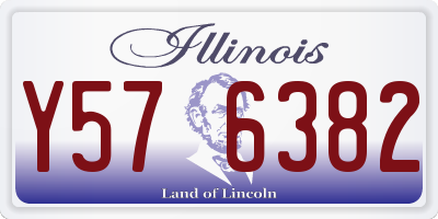 IL license plate Y576382