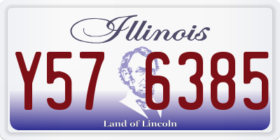 IL license plate Y576385