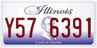 IL license plate Y576391
