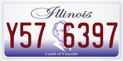 IL license plate Y576397