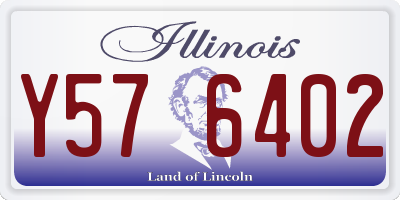 IL license plate Y576402