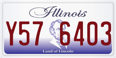 IL license plate Y576403