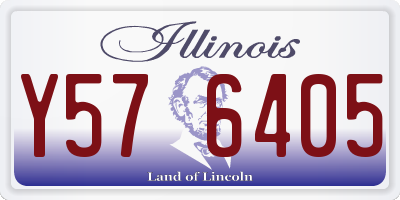 IL license plate Y576405