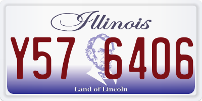 IL license plate Y576406
