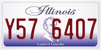 IL license plate Y576407