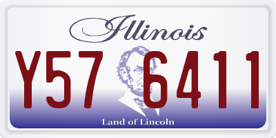 IL license plate Y576411