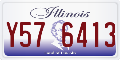 IL license plate Y576413