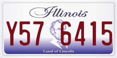 IL license plate Y576415