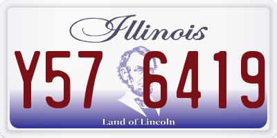 IL license plate Y576419