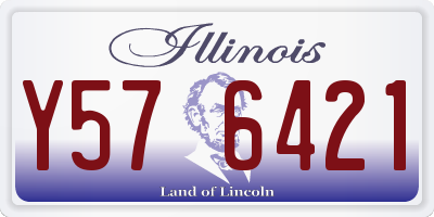 IL license plate Y576421