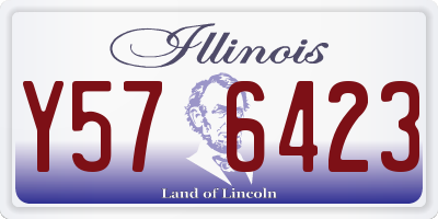 IL license plate Y576423