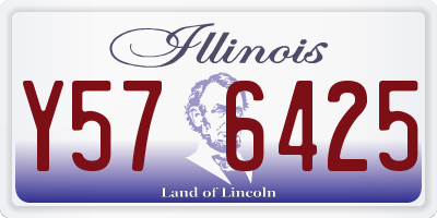 IL license plate Y576425