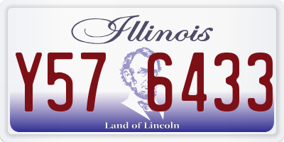 IL license plate Y576433