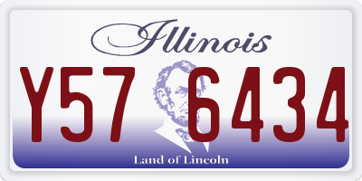 IL license plate Y576434