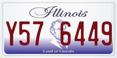 IL license plate Y576449