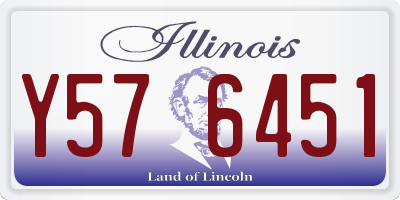 IL license plate Y576451