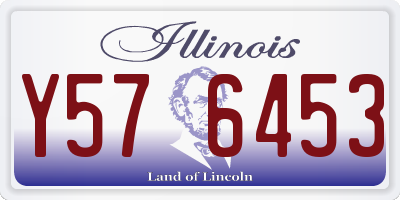 IL license plate Y576453