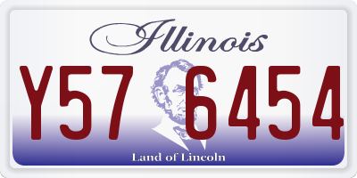 IL license plate Y576454