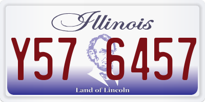 IL license plate Y576457