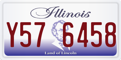 IL license plate Y576458