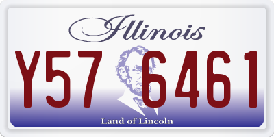 IL license plate Y576461