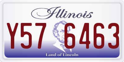 IL license plate Y576463