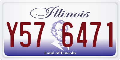 IL license plate Y576471