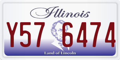 IL license plate Y576474