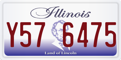 IL license plate Y576475