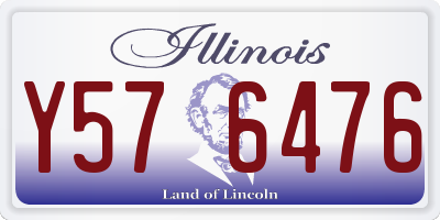 IL license plate Y576476