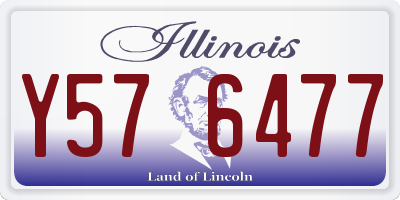 IL license plate Y576477