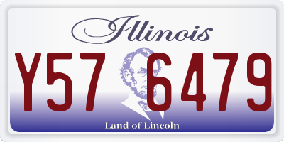 IL license plate Y576479
