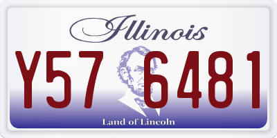 IL license plate Y576481