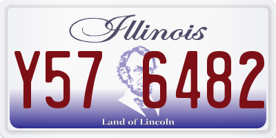 IL license plate Y576482