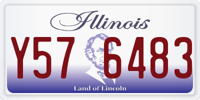 IL license plate Y576483