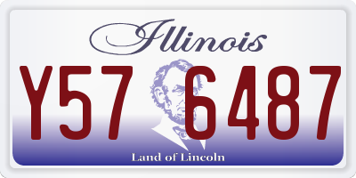 IL license plate Y576487