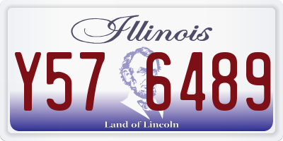 IL license plate Y576489