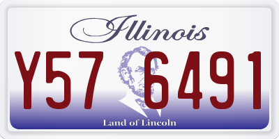IL license plate Y576491