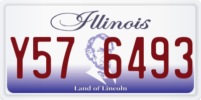 IL license plate Y576493