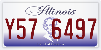 IL license plate Y576497
