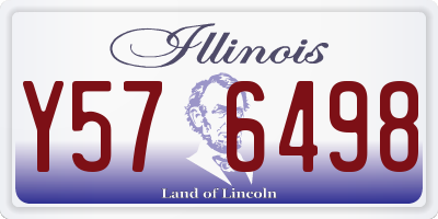 IL license plate Y576498