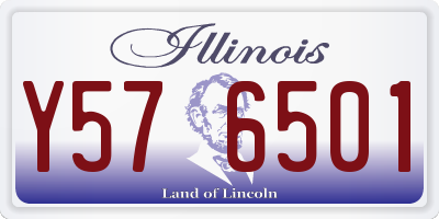 IL license plate Y576501