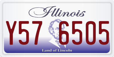 IL license plate Y576505