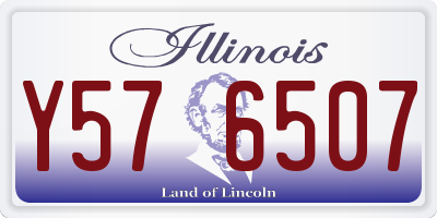 IL license plate Y576507