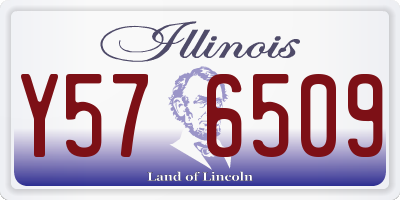 IL license plate Y576509