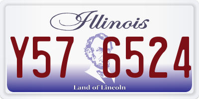IL license plate Y576524