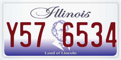 IL license plate Y576534